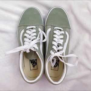Green Old School vans